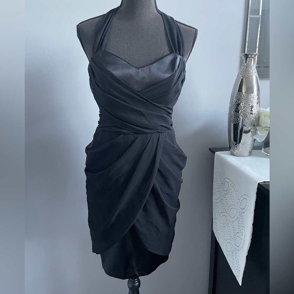 Black Cocktail Party Dress